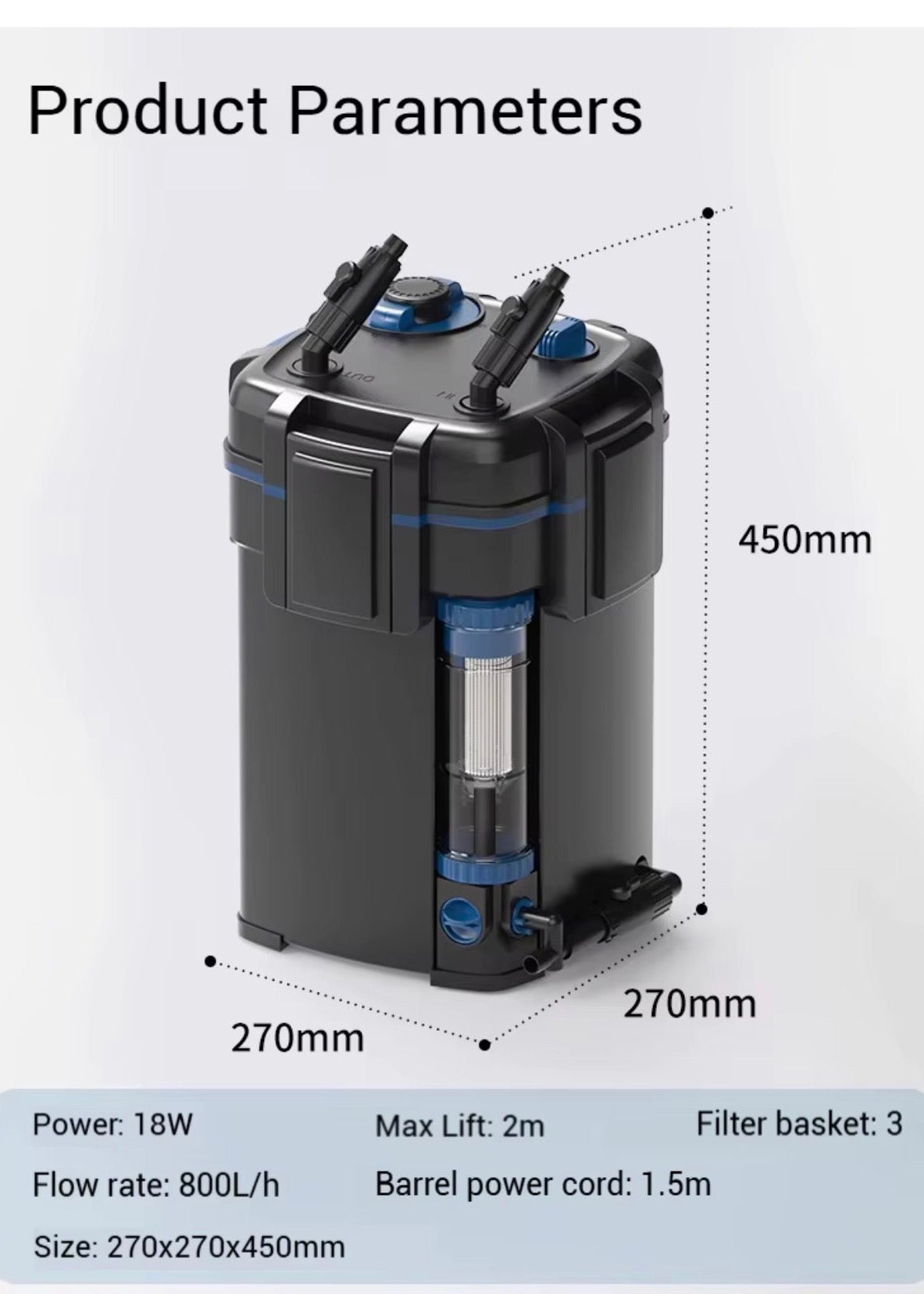 Sunsun YWY 800 canister filter