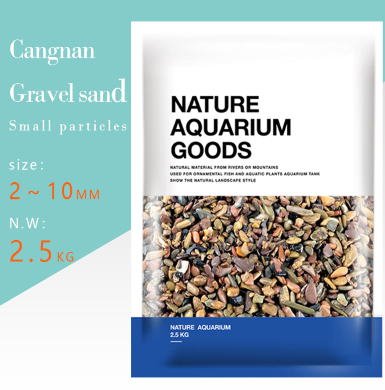 Nature Aquarium Gravel 2.5Kg bag