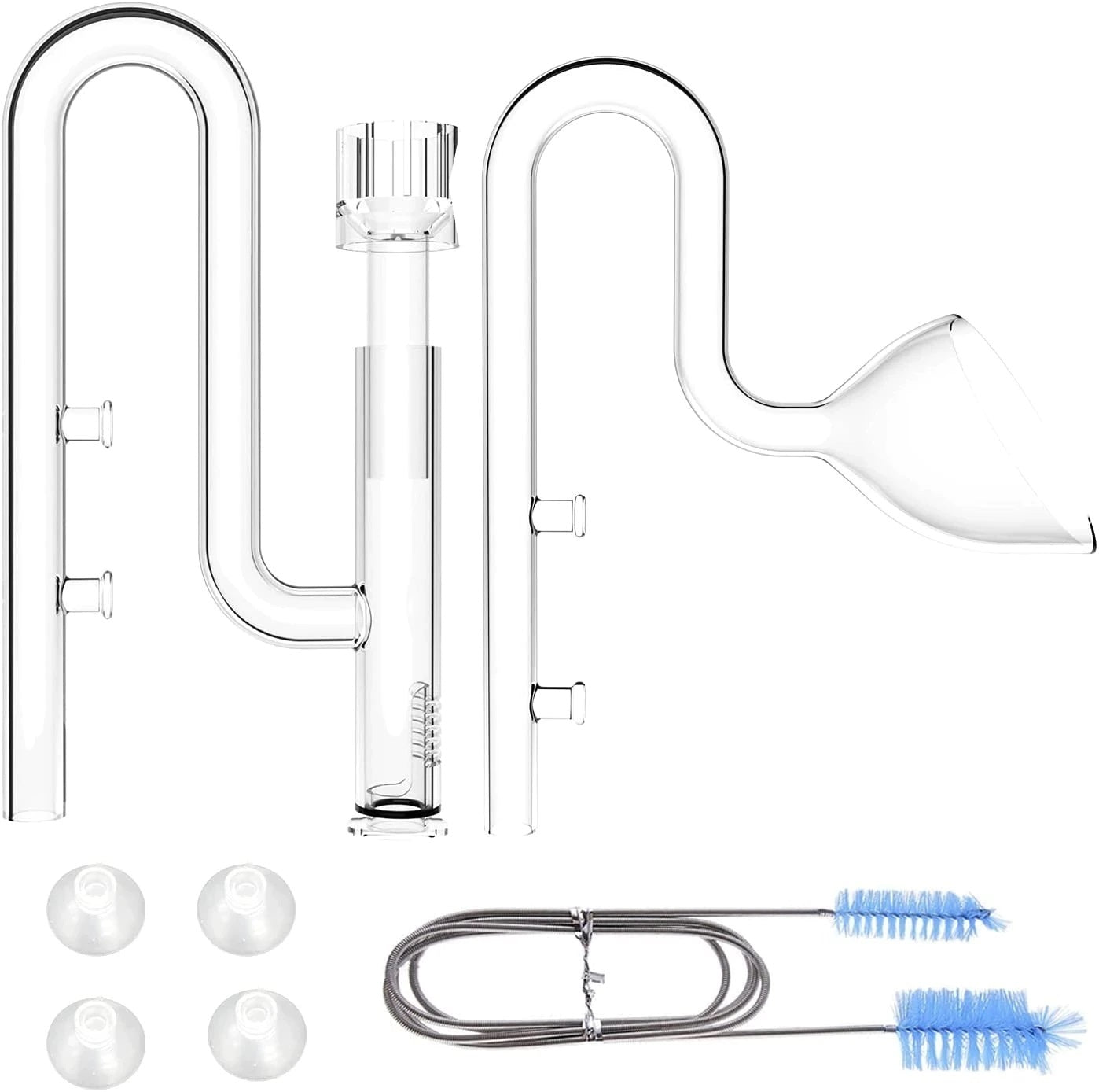 FZONE Aquatic Mini Glass Lily Pipe outlet with inlet skimmer 12/16 or 09/10 hoses