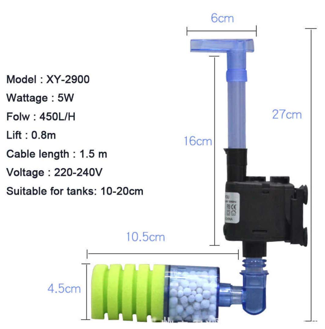 Sponge filter with pump XY-2900