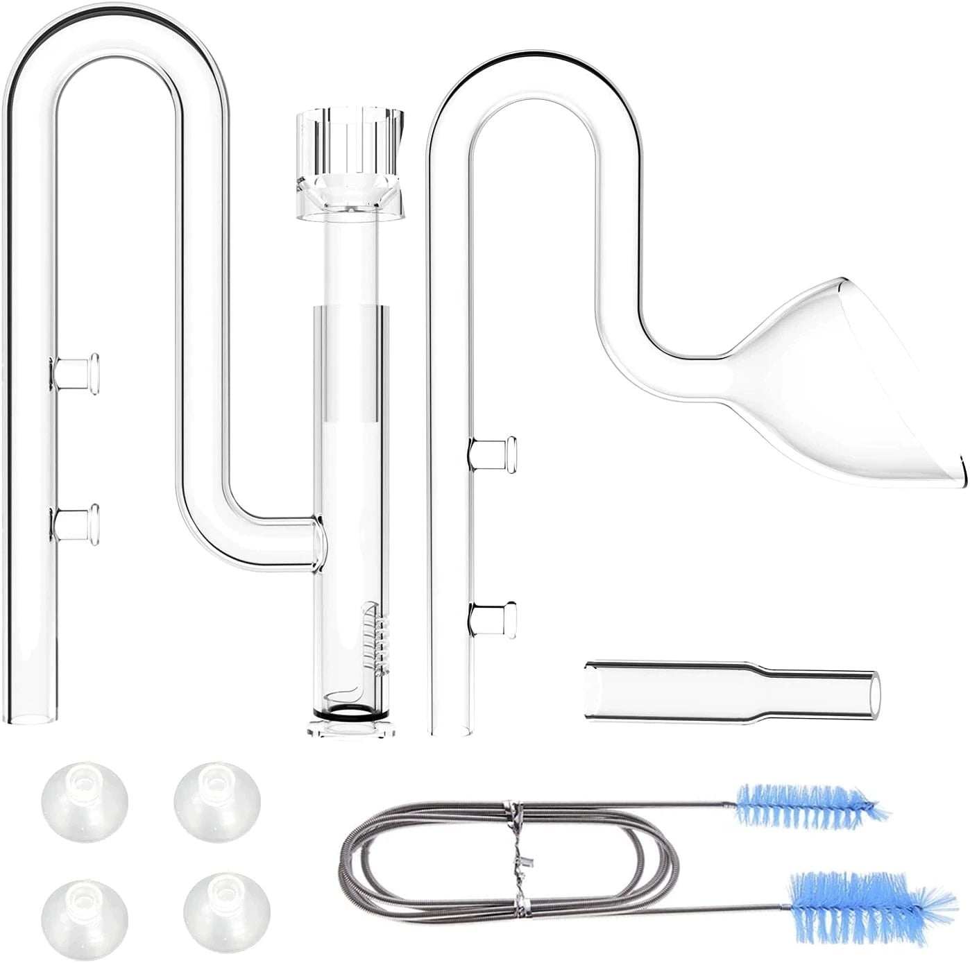 FZONE Aquatic Mini Glass Lily Pipe outlet with inlet skimmer 12/16 or 09/10 hoses