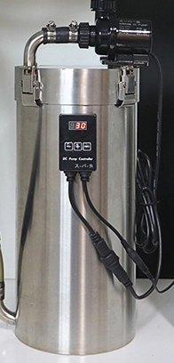 5L Steel canister filter with flow control DC pump