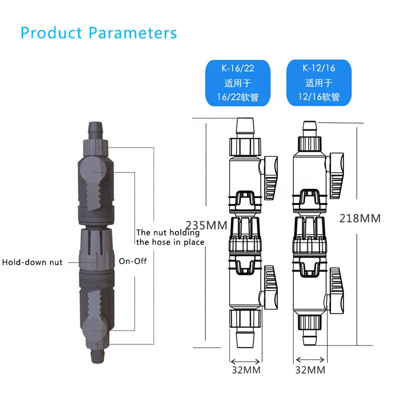 Qanvee quick connector valve