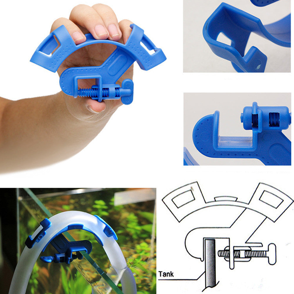 Aquarium hose/pipe holder