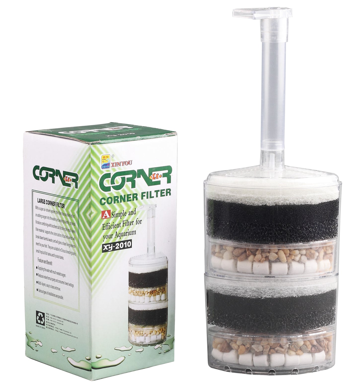 Biological corner filter 2 layers