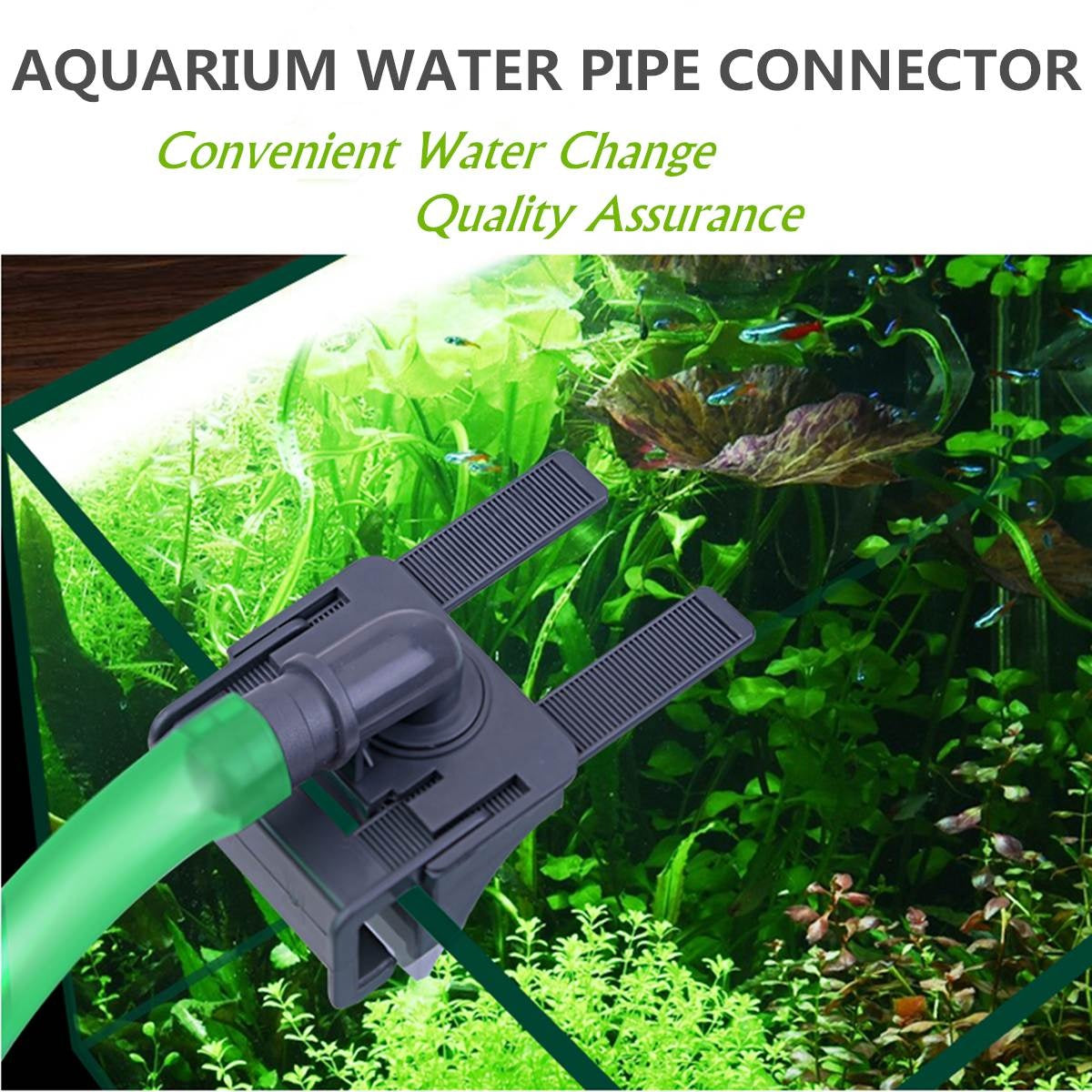 Aquarium clip on pipe holder