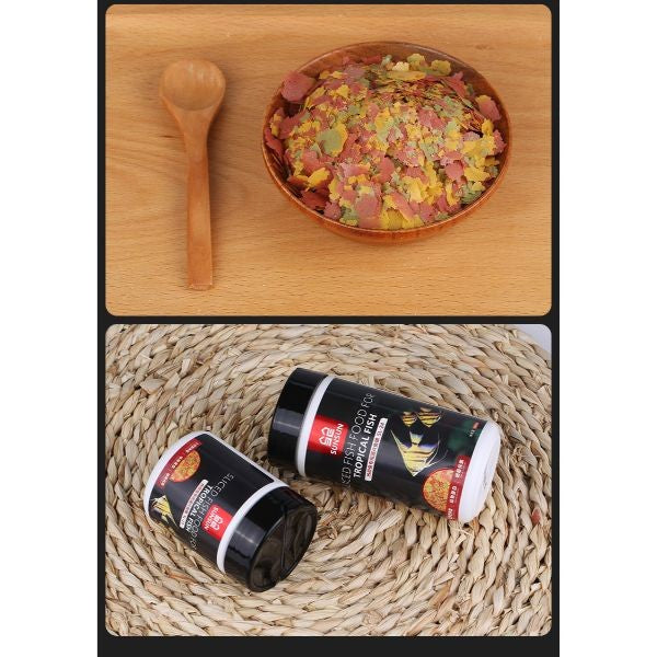 SUNSUN Tropical Fish Food Flakes - 260ml / 150ml