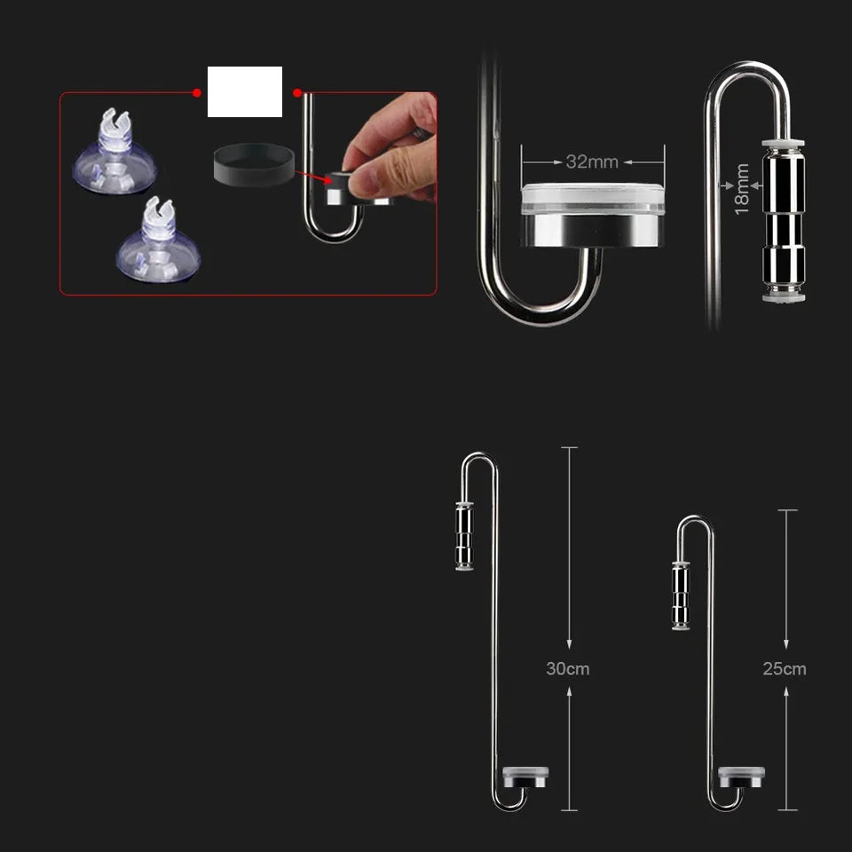 Aquamarket Stainless steel CO2 diffusers with inbuilt check valve