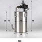 5L Steel canister filter with flow control DC pump