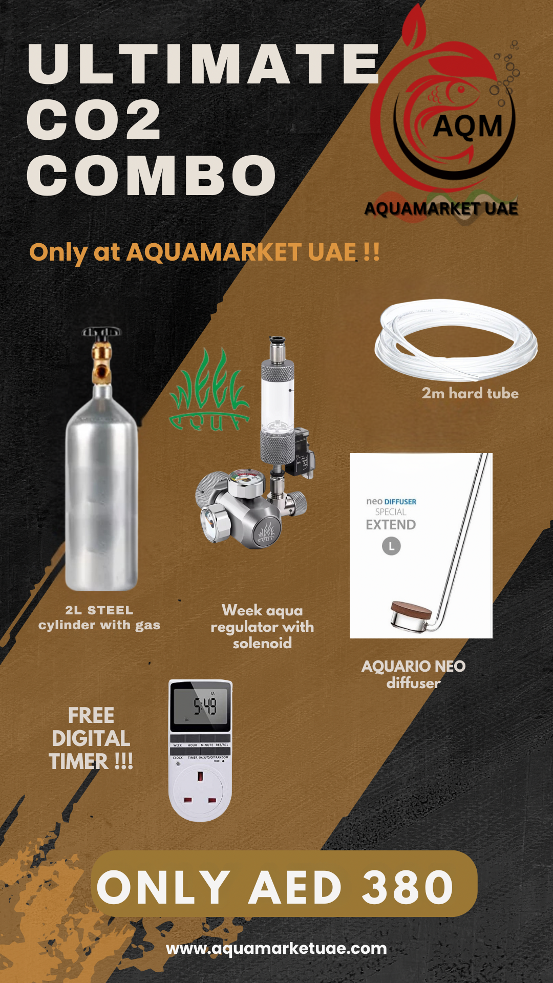 CO2 Combo 2L cylinder ULTIMATE