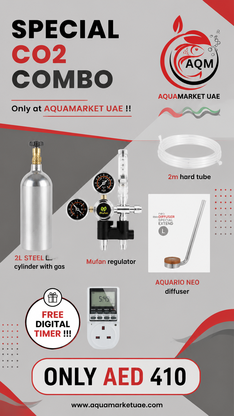 CO2 Combo 2L cylinder SPECIAL