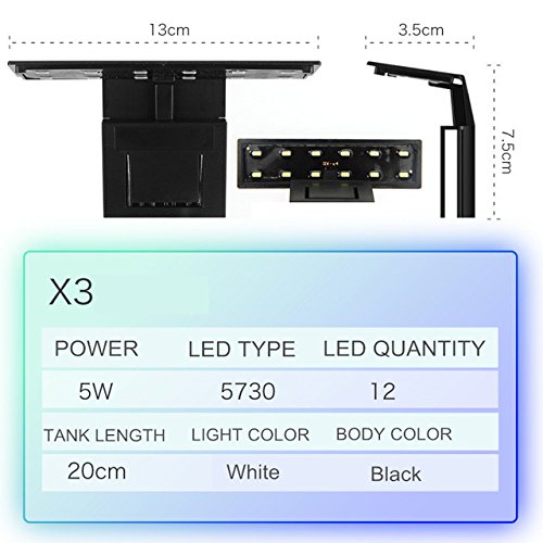 X3 Black body : Super Slim LED Aquarium Light