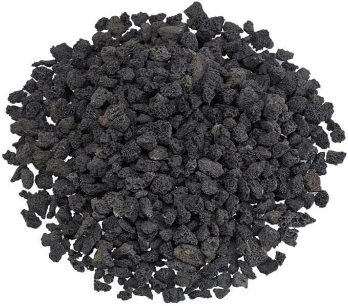 Natural Crushed black lava rocks (5-8mm) -1kg pack