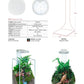 Chihiros Magnetic lamp with Glass pot / Glass air for terrarium